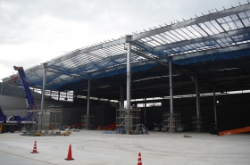 鉄骨建方状況